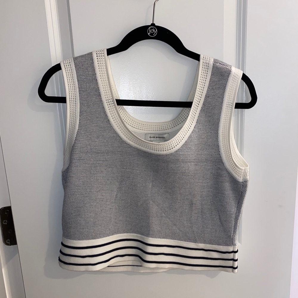 Club Monaco Crop Knit Tank!
